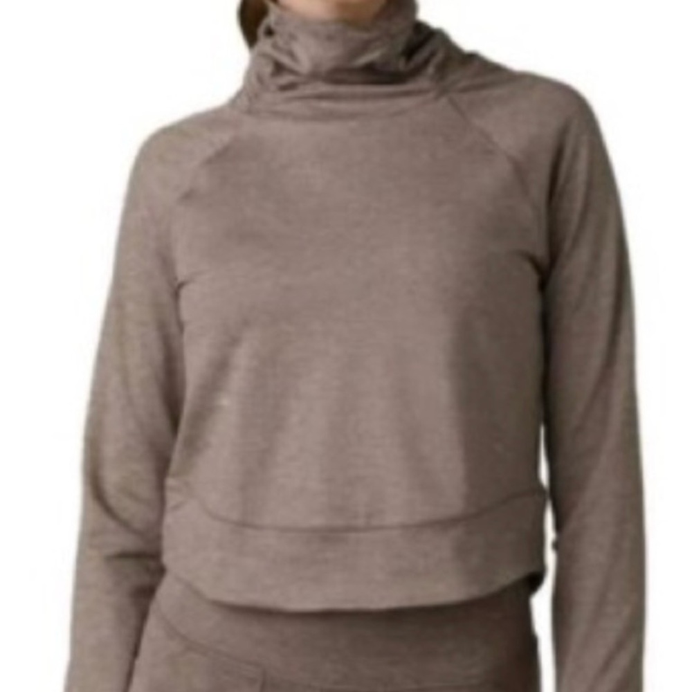 Prana Gray Zawn Cropped Sweater